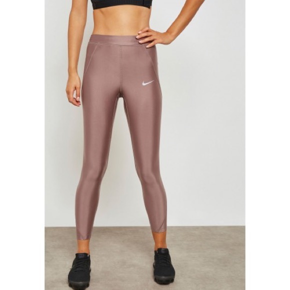 Nike Smokey Mauve Power Speed 7/8 Leggings - Picture 3 of 6
